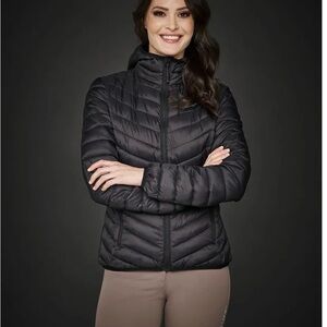 Women's Hooded Black Quilted Puffer Jacket